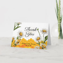 Cartão De Agradecimento Mama To Bee Honeycomb White Daisy Photo