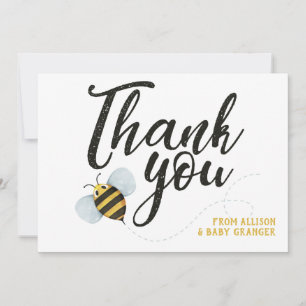 Cartão De Agradecimento Mamãe foi à BEE Obrigado