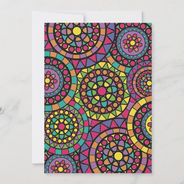 Cartão De Agradecimento Mandala (Frente)