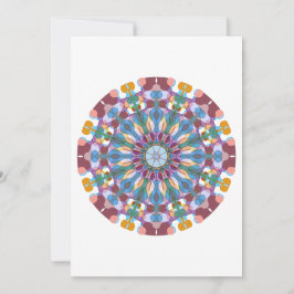 Cartão De Agradecimento Mandala de Flores
