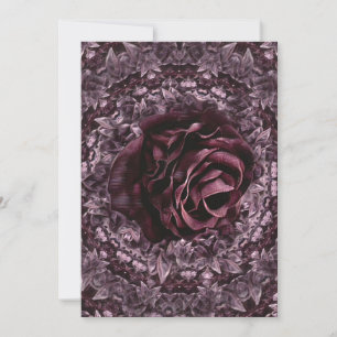 Cartão De Agradecimento Mandala de Rosa 