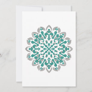 Cartão De Agradecimento mandala Shudder christmasmandala Flutter christmas