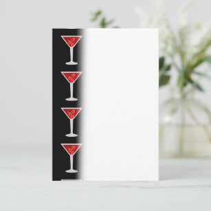 Cartão De Agradecimento Manhattan Cocktail Alcoólico Alcoólico Amantes de 