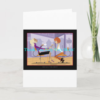 Cartão De Agradecimento Manicurista Obrigado