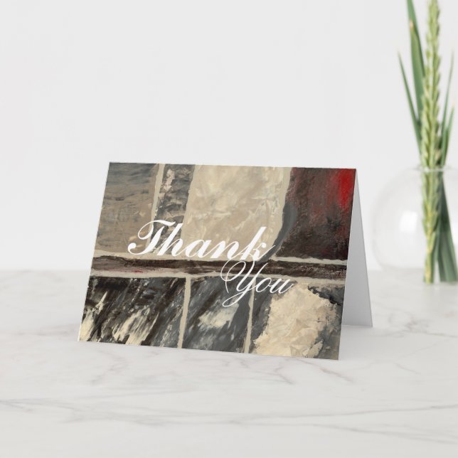 Cartão De Agradecimento Marble Texturizado Obrigado (Frente)