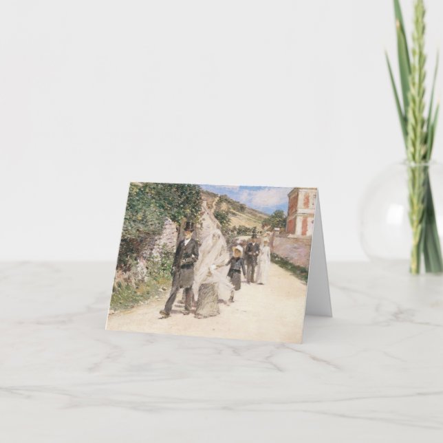 Cartão De Agradecimento Marcha Nupcial por Robinson, Casamento Impressioni (Frente)