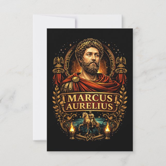 Cartão De Agradecimento Marcus Aurelius (Frente)