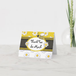 Cartão De Agradecimento Margarida Amarela Obrigada