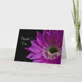 Cartão De Agradecimento Maria Piazza cactus bloquearam Obrigado