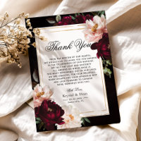 Marinho Azul-Floral -Blush Moody Burgundy Escuro