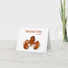Cartão De Agradecimento Maritime Lobster