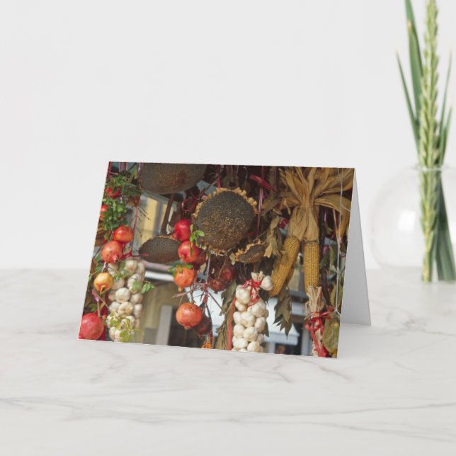 Cartão De Agradecimento Market Stall Florence (Frente)