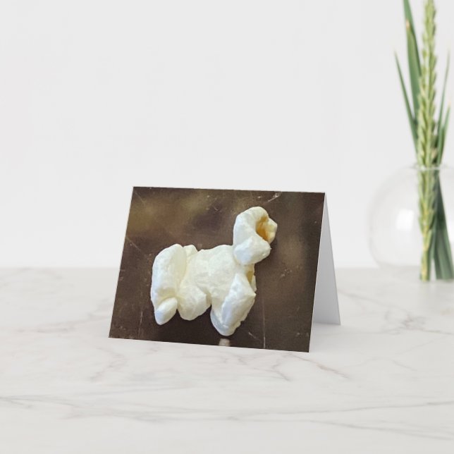 Cartão De Agradecimento Marley The Popcorn 🍿 Sheep 🐑 (Frente)