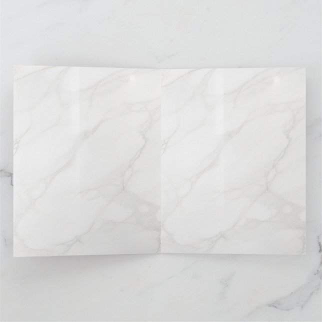 Cartão De Agradecimento Mármore Branco (Interior)