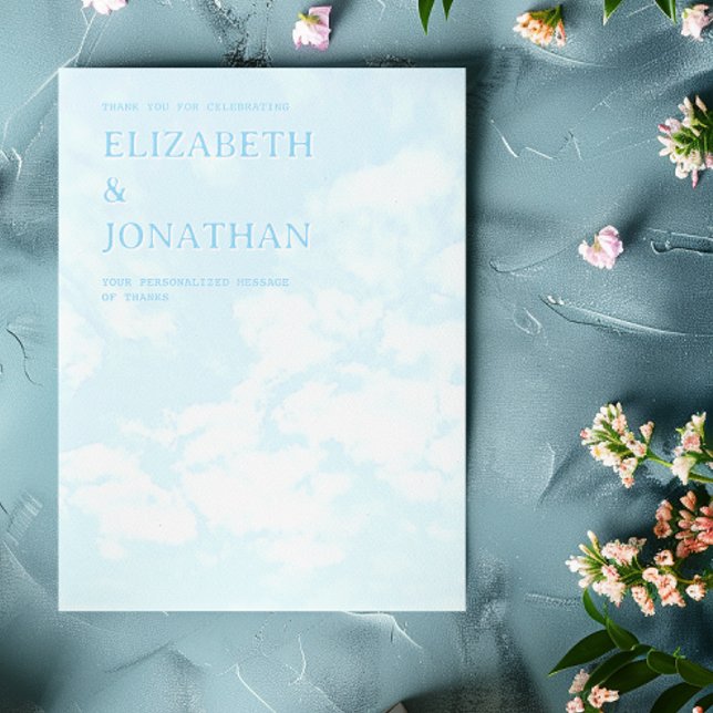 Cartão De Agradecimento Match Made In Heaven Wedding (Criador carregado)