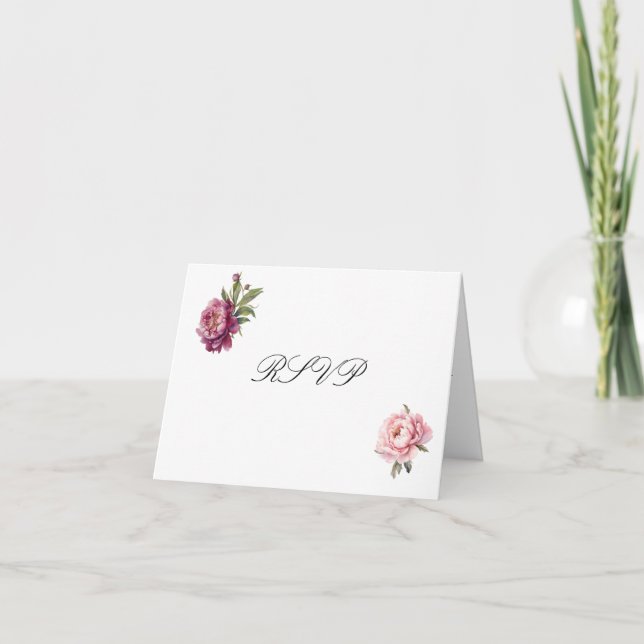 Cartão De Agradecimento Matching Faith Hope Love RSVP card with envelope (Frente)