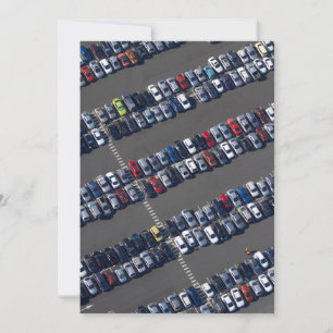 Cartão De Agradecimento Material sobre o estacionamento