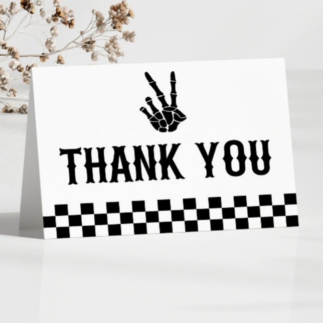 Cartão De Agradecimento Mau Dois - Festa Do segundo aniversário De Esquele (Criador carregado)