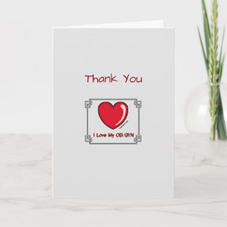Cartão De Agradecimento Medical Thank You Obstetrician