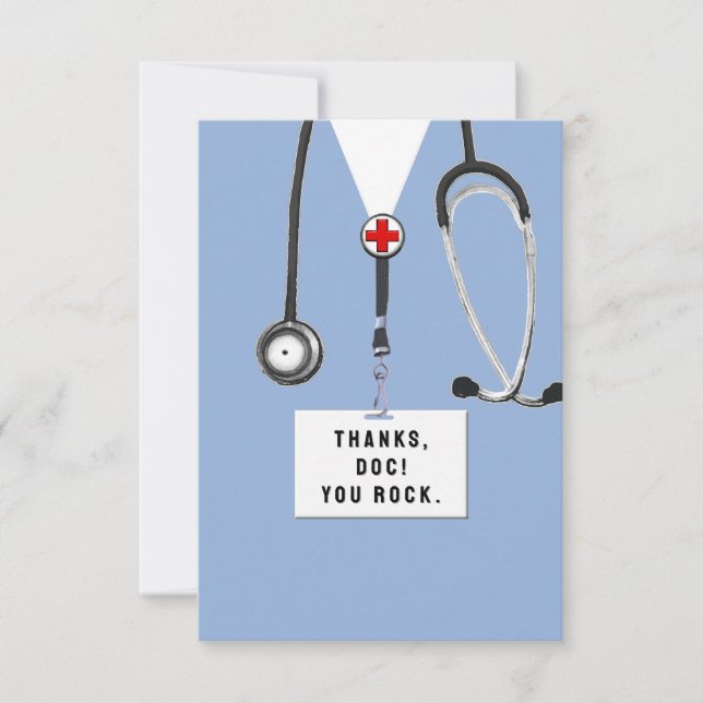 Cartão De Agradecimento Médico (Frente)