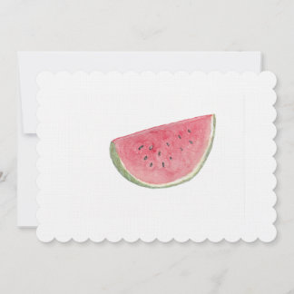 Cartão De Agradecimento Melancia em Aquarela