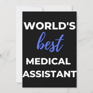 Cartão De Agradecimento Melhor Assistente Médico do Mundo