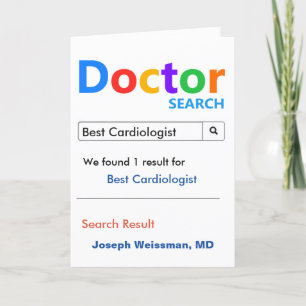 Cartão De Agradecimento Melhor Busca Cardiologista