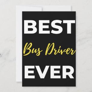 Cartão De Agradecimento Melhor driver de barramento nunca