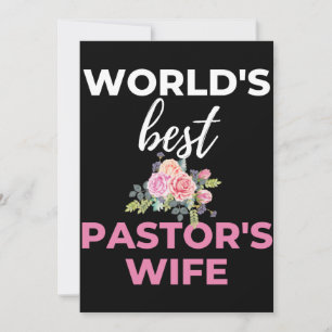 Cartão De Agradecimento Melhor Esposa de Pastor do Mundo