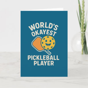 Cartão De Agradecimento Melhor Jogador de Pickleball do Mundo