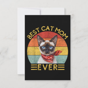 Cartão De Agradecimento Melhor Mãe De Gato