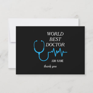 Cartão De Agradecimento Melhor Médico de Todos os Tempos Apreciação Melhor