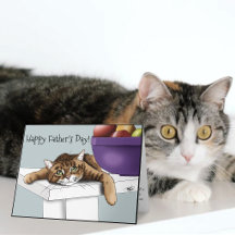 Melhor Pai de Gato Doce Gato Tabby Dia dos Pais Ve