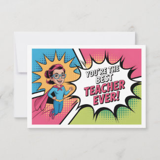 Cartão De Agradecimento Melhor Professora Do Mundo