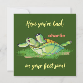 Cartão De Agradecimento Melhores desejos de volta aos pés - Conheça as pal