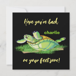 Cartão De Agradecimento Melhores desejos de volta aos pés - Conheça as pal