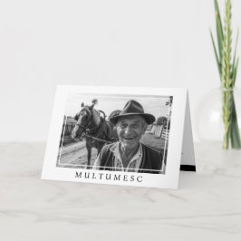 Cartão De Agradecimento Memorial black white Photography 