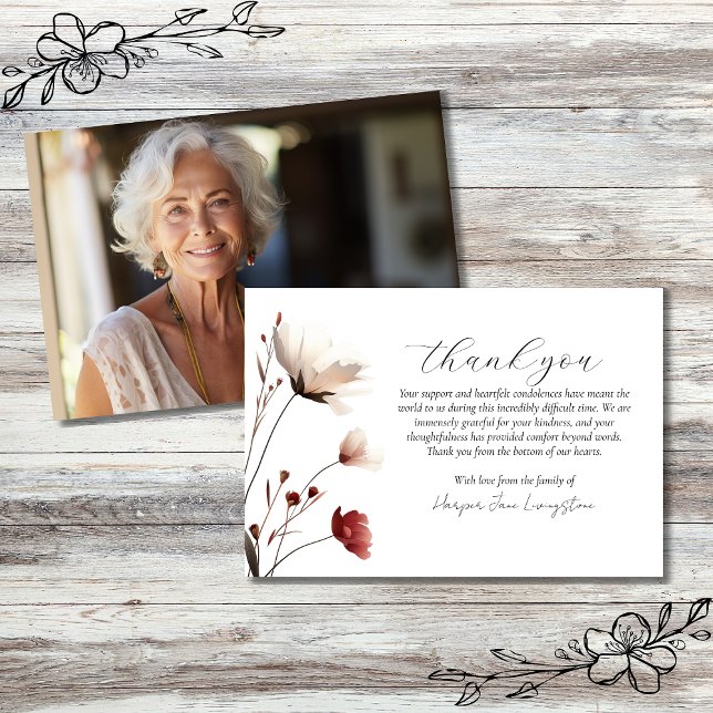 Cartão De Agradecimento Memorial de Fotografias Pópias Rosa (Criador carregado)