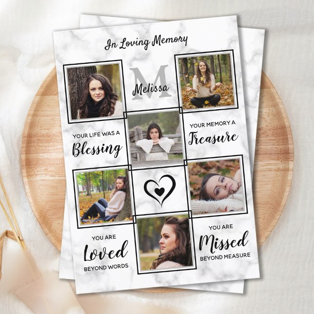 Cartão De Agradecimento Memorial Memorial Foto Simpatia Funeral (Criador carregado)