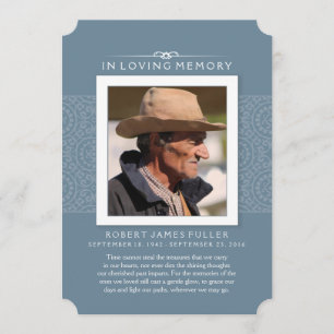 Cartão De Agradecimento Memorial Obrigado Foto Real Azul TALVEZ POEM