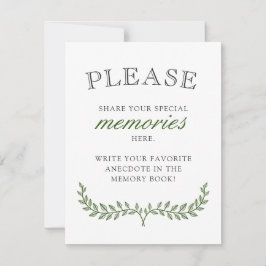 Cartão De Agradecimento Memórias de Compartilhamento de Verdes