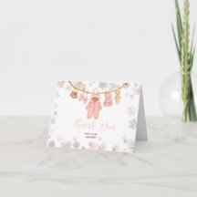Menina de Rosa de Inverno Chuveiro de Bebê Flocos 