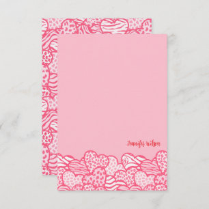 Cartão De Agradecimento Menino Pintado, Cor-de-Impressão, Cor-de-Rosa