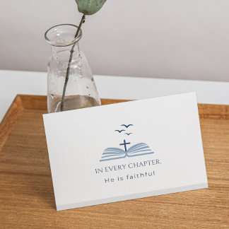 Cartão De Agradecimento Mensagem Cristã Personalizada Escritura Inspirador
