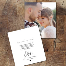 Mensagem de Apreciação de Foto de Casamento com Le
