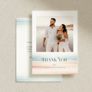 Cartão De Agradecimento Mensagem Personalizada Wailea Wedding