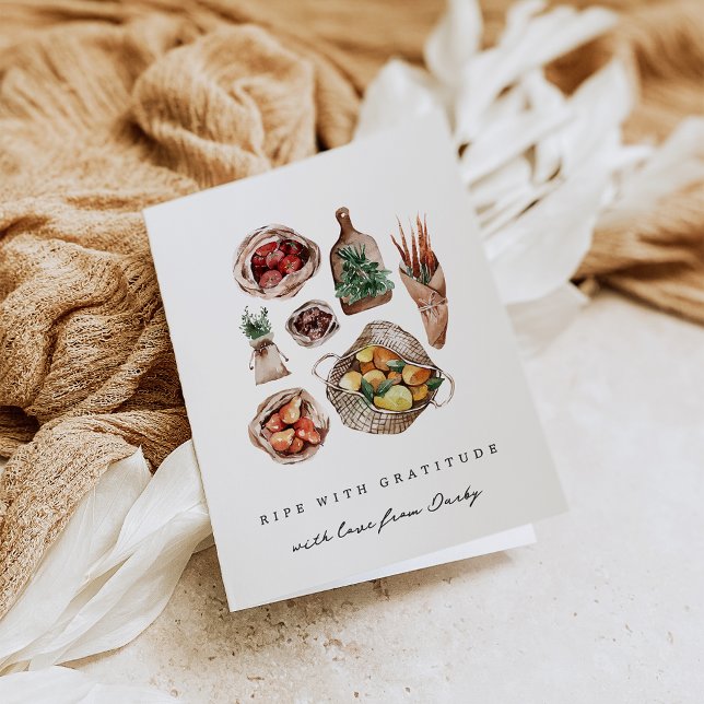 Cartão De Agradecimento Mercado de "Ripes com Gratidão" Agricultores (Criador carregado)