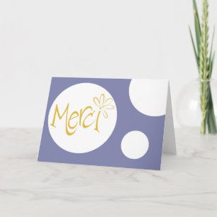 Cartão De Agradecimento Merci!