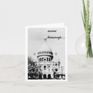 Cartão De Agradecimento merci beaucoup 3