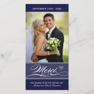 Cartão De Agradecimento Merci - Carte Photo (4x8)